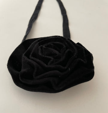 black velvet flower accessory