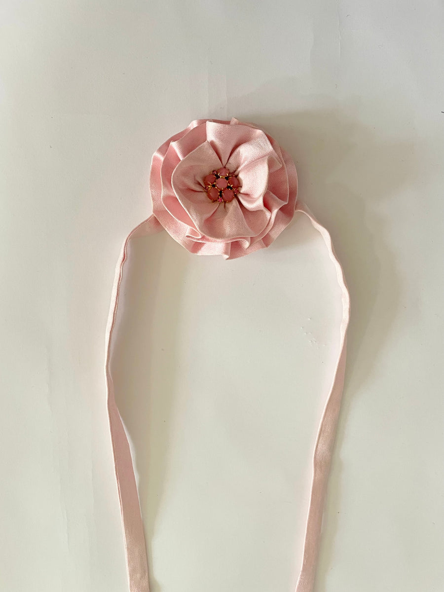 pink silk flower accessory