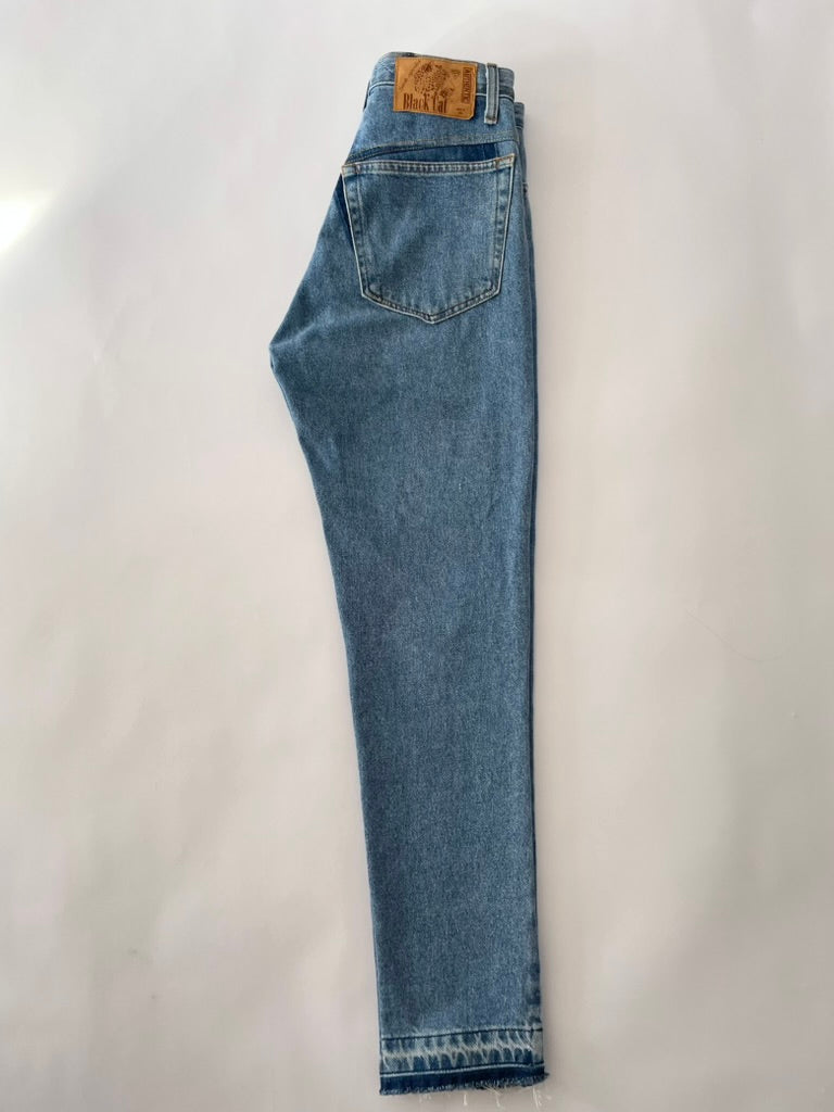 SARAH APHRIDITE 'Black Cat' jeans / salvaged denim /size 27