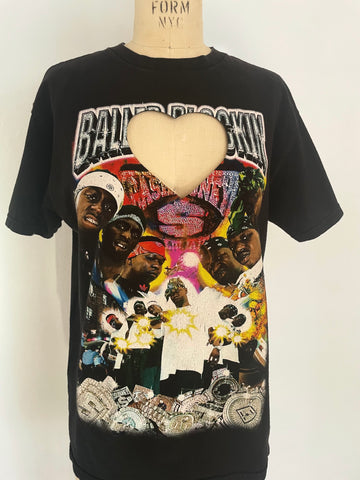 BALLER BLOCKIN HEAT CUT OUT TEE