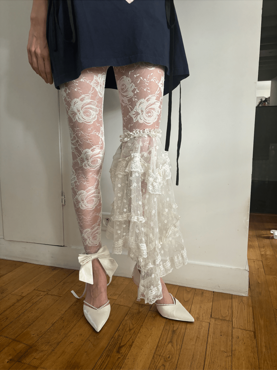 White Lace Leggings – XS | Pre-Order Soon – S. Aphrodite White Lace Leggings – XS | Pre-Order Soon – S. Aphrodite