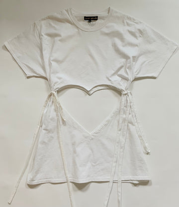 ONE AVAILABLE!! HEART CUT OUT T-SHIRT MINI DRESS