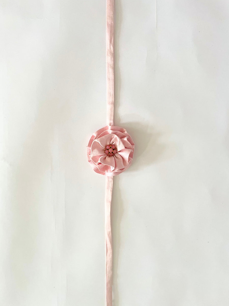 pink silk flower accessory