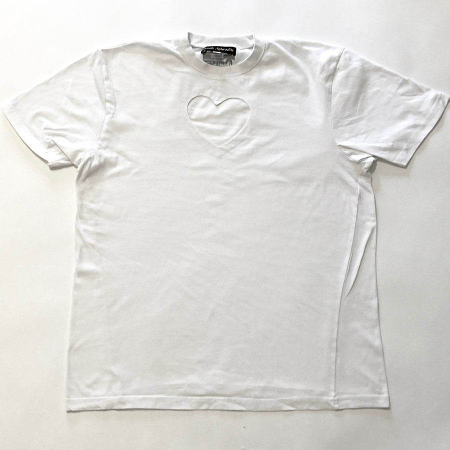HEART CUT-OUT TEE W/ MINOR DEFECT