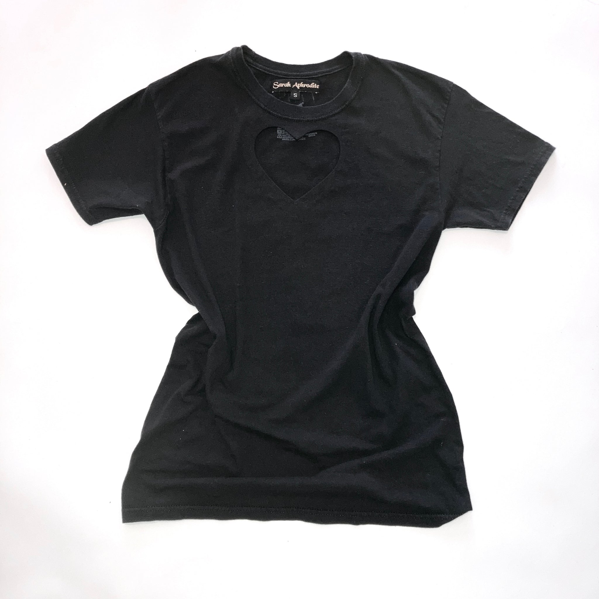 ★YOUHEE★HEART CUTOUT LACE T-SHIRTS Heart Cutout T Shirt / Love Cut Out Top - Etsy
