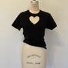 FITTED DOUBLE HEART CUT-OUT TEE – S. Aphrodite